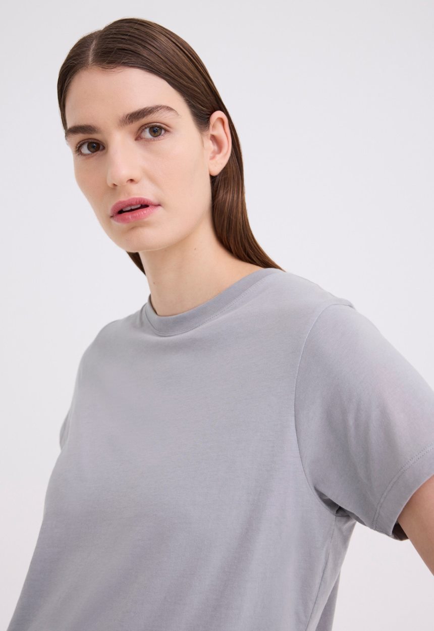 Jac+Jack Verte Organic Cotton Tee - Oxide Grey